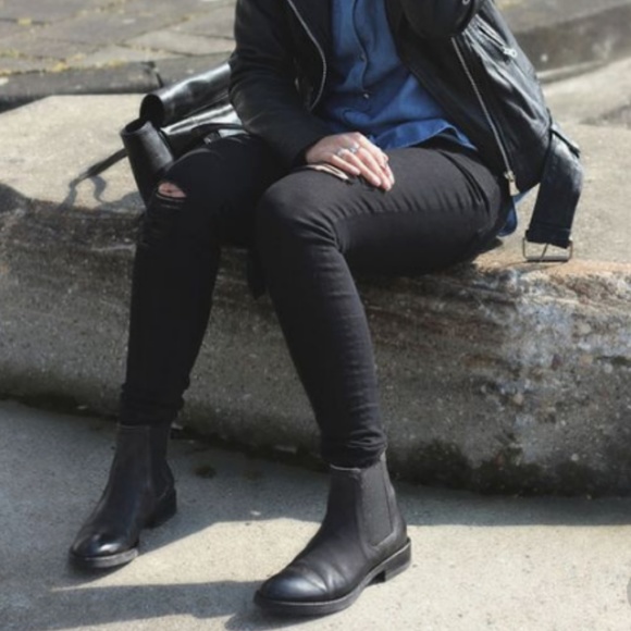 cole haan black ankle boots